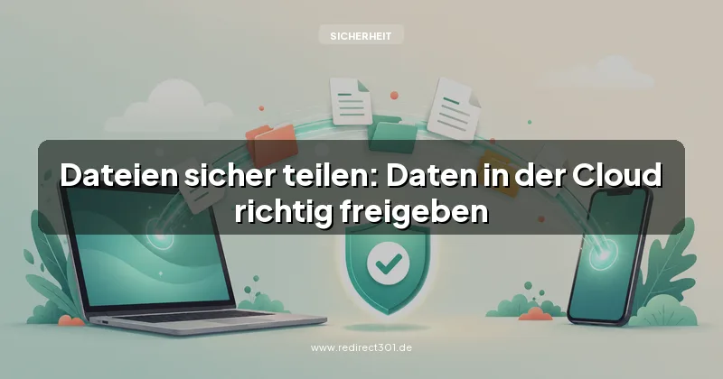 Dateien sicher teilen: Daten in der Cloud richtig freigeben