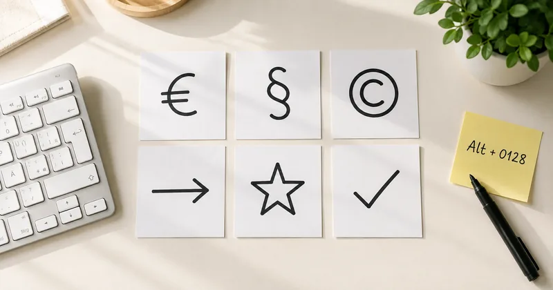 Sonderzeichen zum Kopieren