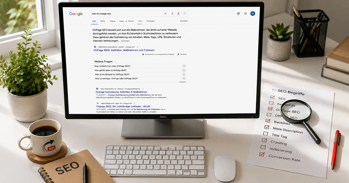 Suchmaschinenoptimierung: 10 wichtige SEO-Begriffe einfach erklärt
