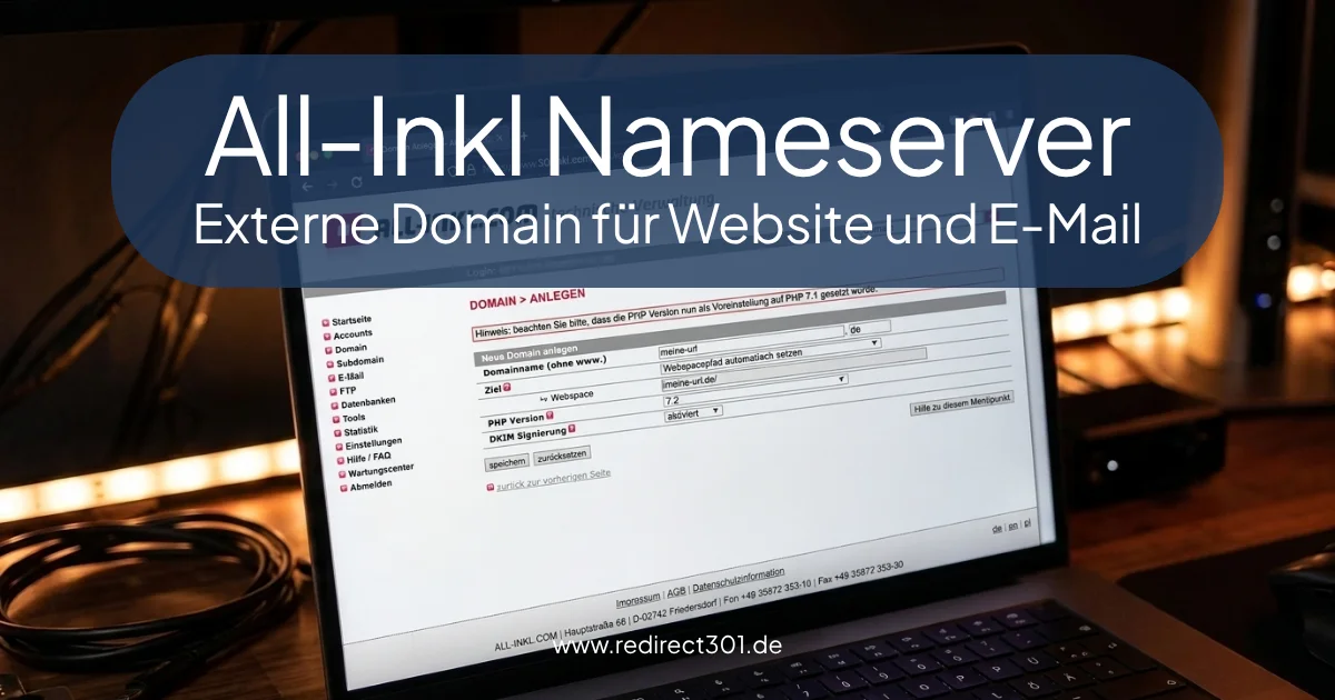 All-Inkl: Externe Domain aufschalten - Anleitung