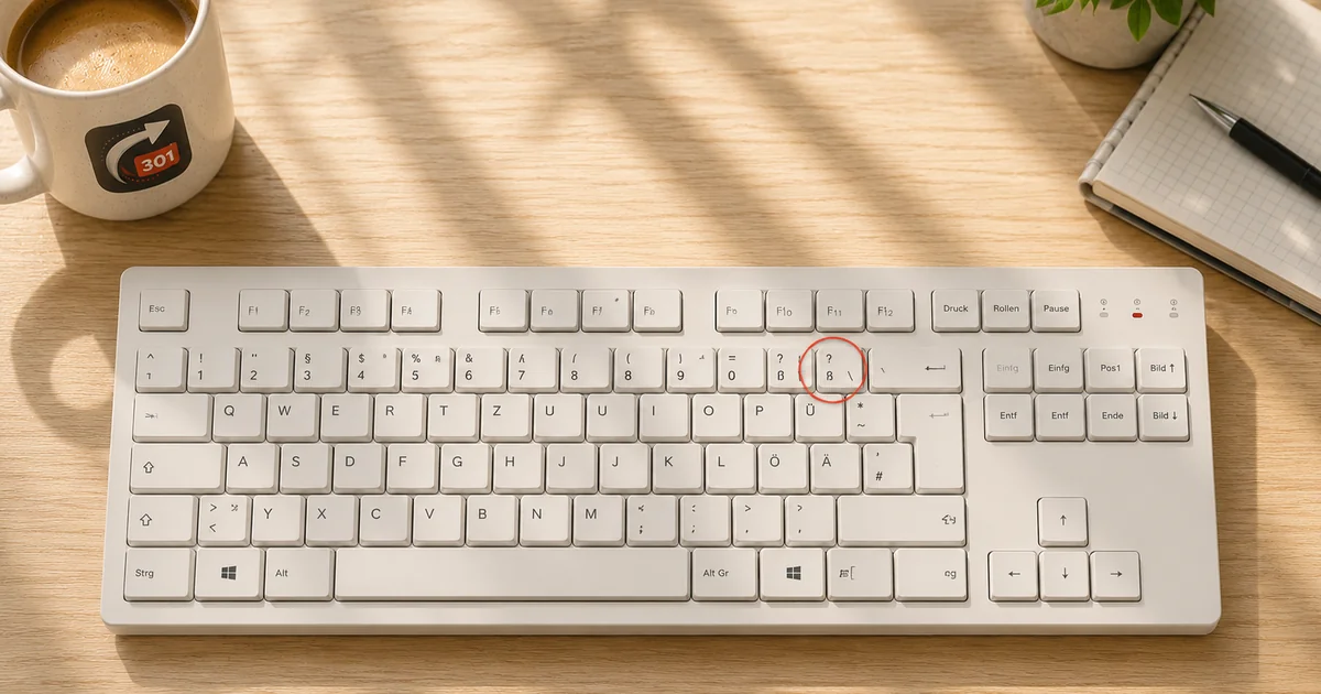 Backslash \ schreiben: Tastenkombi für Mac, Windows, Linux