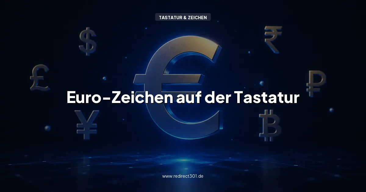 Euro-Zeichen € auf der Tastatur schreiben und kopieren