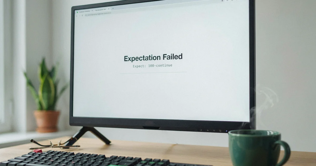 Expectation failed - Apache Status 417