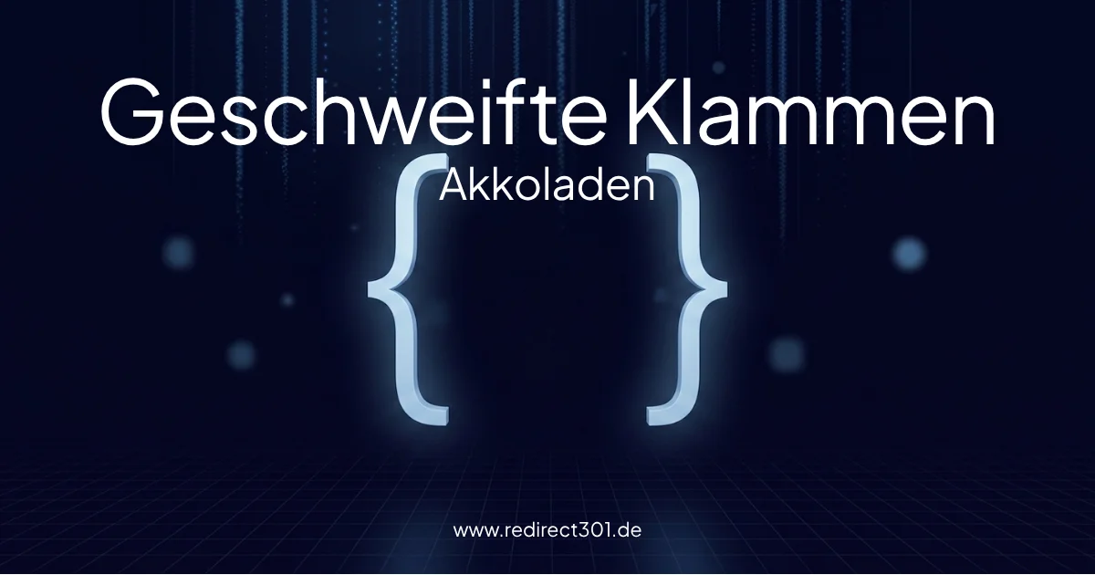 Geschweifte Klammer { } zum Kopieren + Tastenkombination