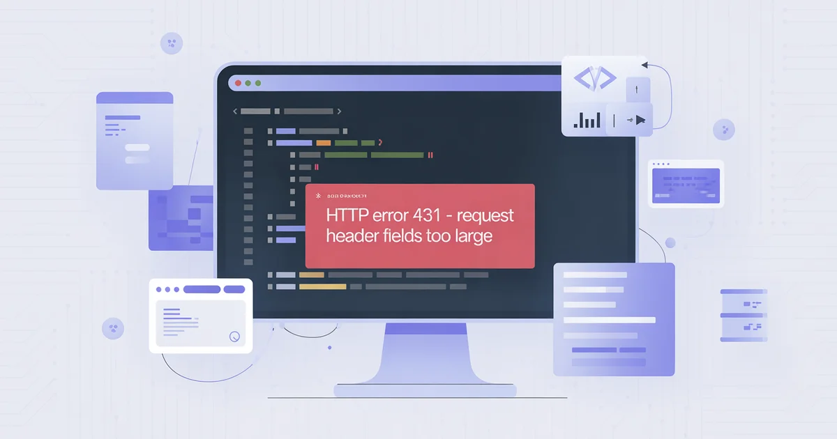 HTTP Error 431 - Request Header Fields Too Large beheben