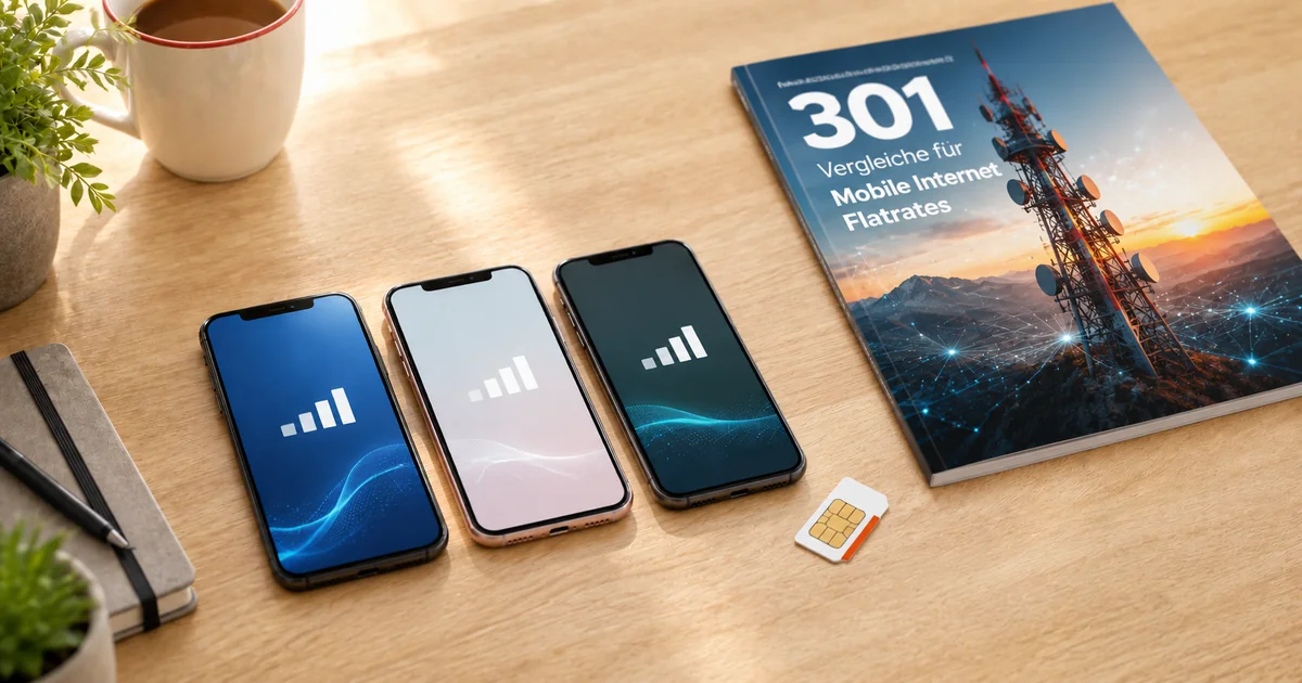 Mobile Internet Flatrate Vergleich 2026 - Tarife & Anbieter