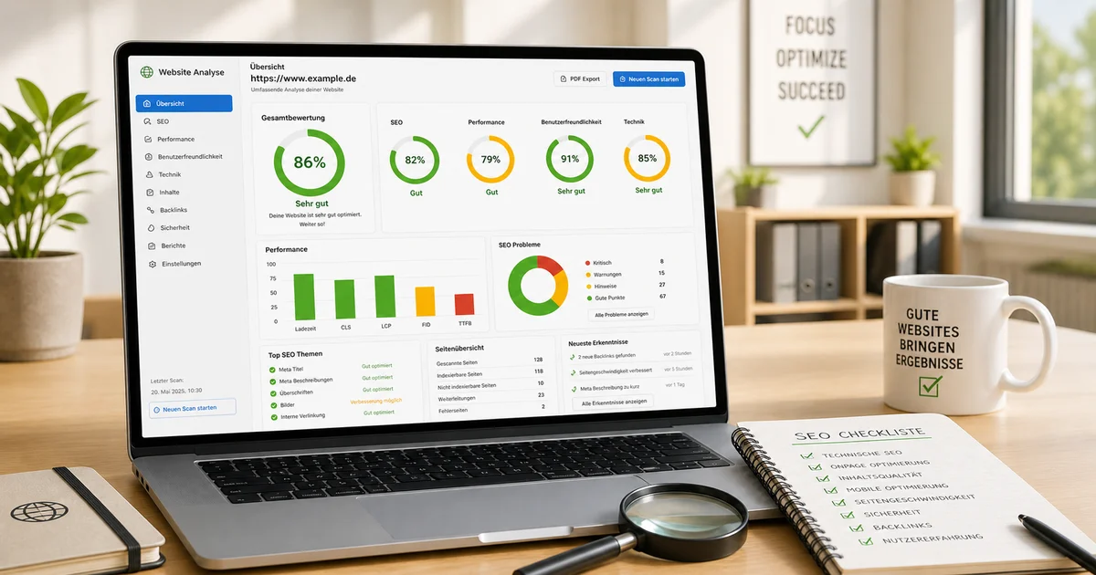 Seitenreport - Kostenlose SEO-Analyse deiner Website