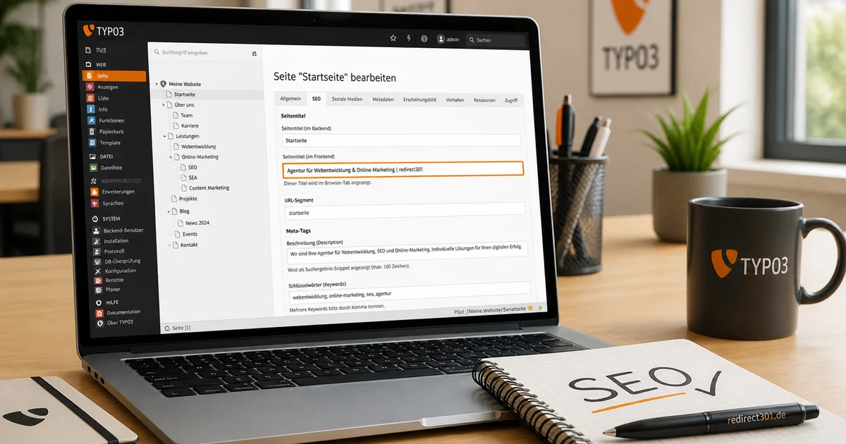 TYPO3 Seitentitel anpassen - Title Tag für SEO