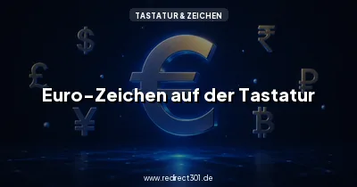 Euro-Zeichen € auf der Tastatur schreiben und kopieren