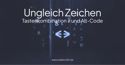 Ungleich-Zeichen ≠