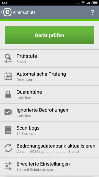ESET Mobile Security auf dem Smartphone