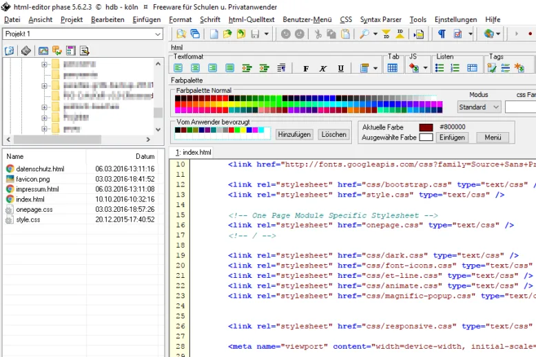 HTML-Editor Phase 5