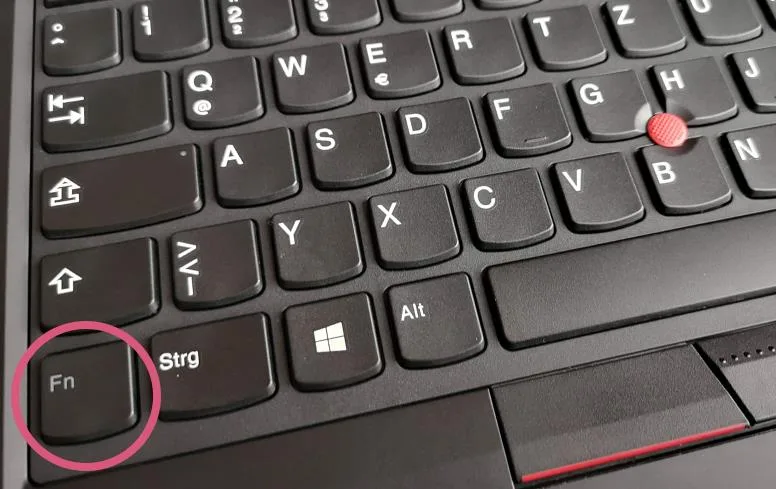Fn-Taste am Laptop für Screenshots
