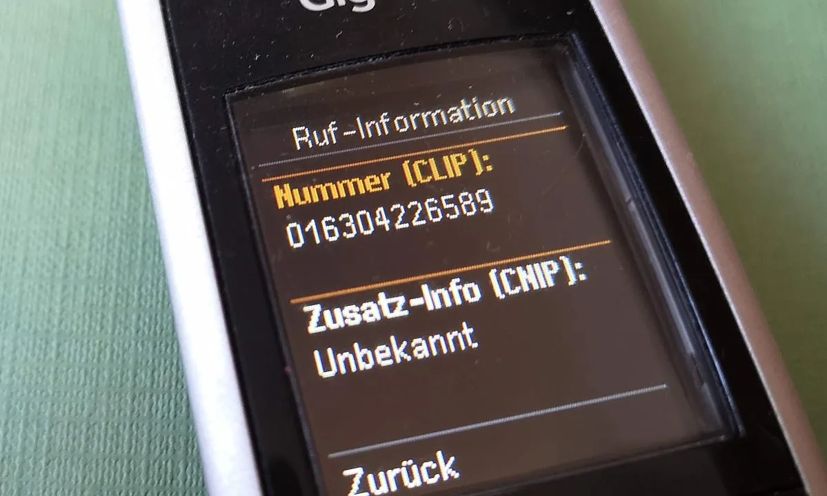 Anrufverlauf zur Mobilfunknummer 01630 4226589