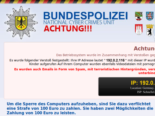 BKA-Trojaner - Im Namen der Bundespolizei werden PC-Nutzer erpresst