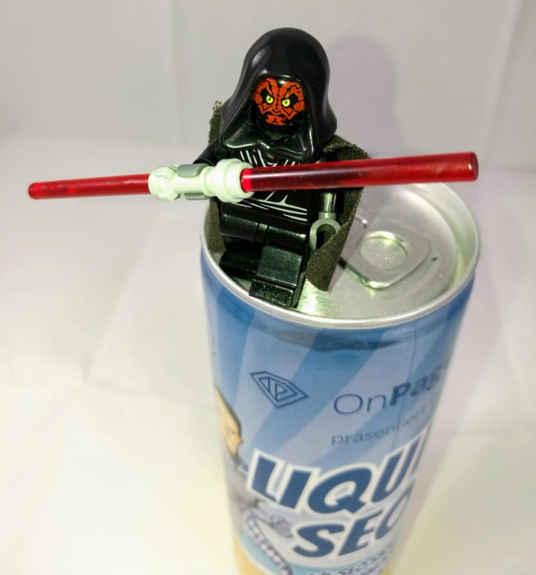 Liquid SEO - Black Hat Sith auf einer Getränkedose