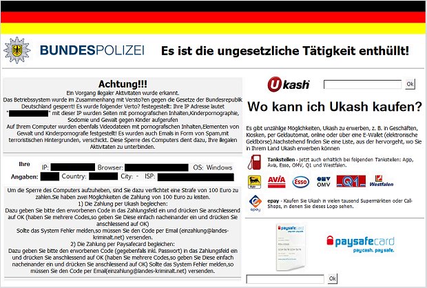 Na internetu nema privatnosti, izdavači aplikacija čitaju privatne poruke - Page 4 Bundespolizei-virus