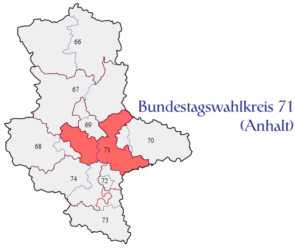Bundestagswahlkreis 71 - Anhalt