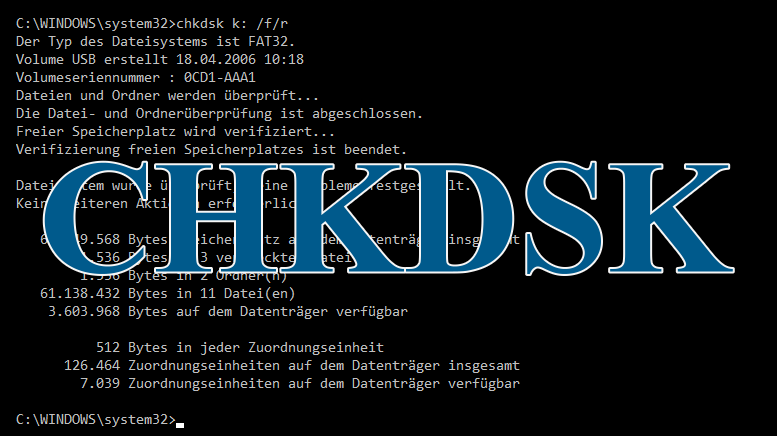 CHKDSK Windows 10