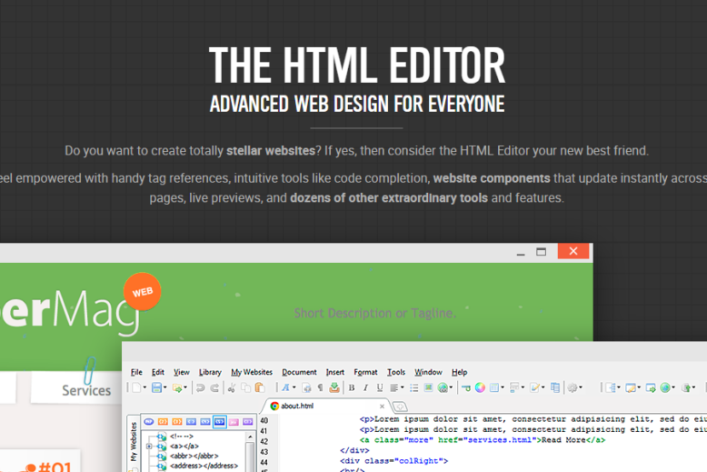 CoffeeCup HTML Editor