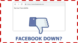 Facebook down: Service Unavailable