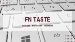 Fn Taste aktivieren, deaktivieren