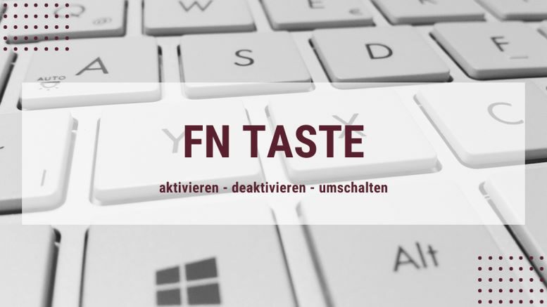 Bank Glatte endnu engang Die FN Taste aktivieren bzw. deaktivieren ⚡️ Windows ⚡️ Redirect 301
