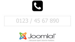 Joomla: Telefonnummer im Hauptmenü