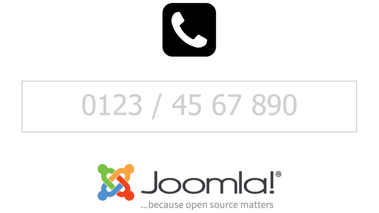 Joomla: Telefonnummer im Hauptmenü
