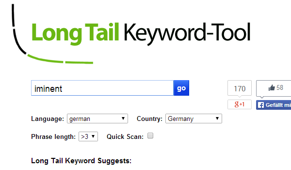 Long Tail Keyword Tool