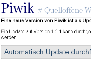 Automatisches Piwik-Update durchführen