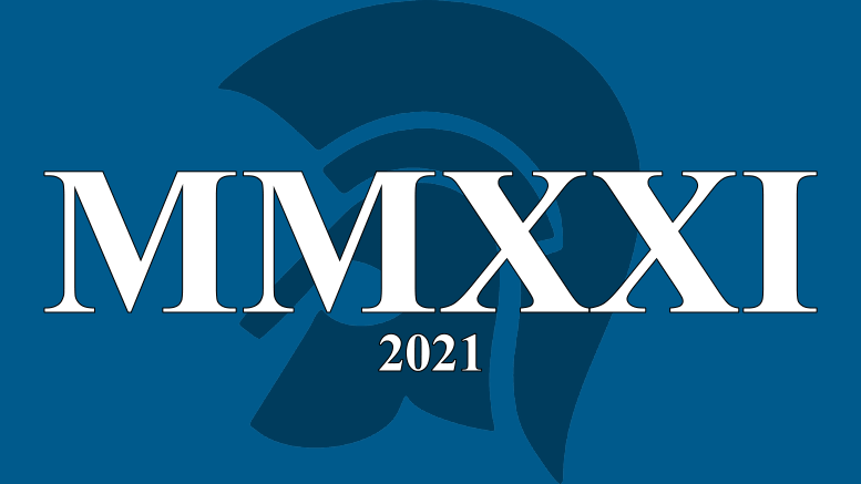 Römische Zahl 2021 (MMXXI)