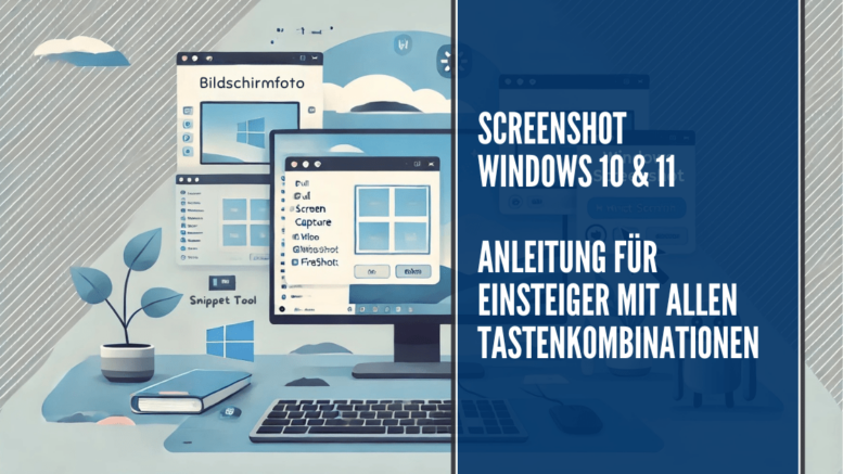 Screenshot Windows 10 + 11, Anleitung mit Tastenkombinationen