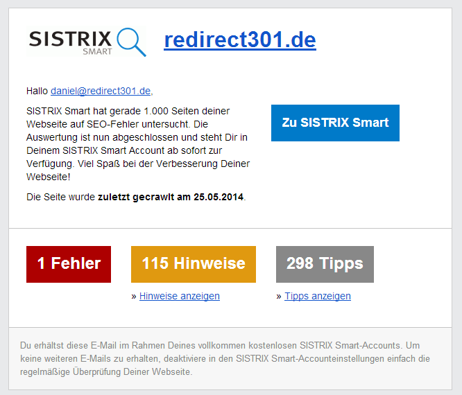 Sisitrix Smart Website-Check