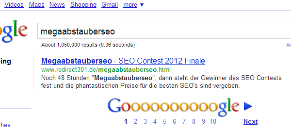 Snippet-Vorschau bei Google für den Suchbegriff "megaabstauberseo" Snippet-Vorschau bei Google für den Suchbegriff "megaabstauberseo"