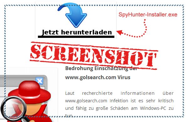 Unseriöser Downloadlink: SpyHunter-Installer.exe