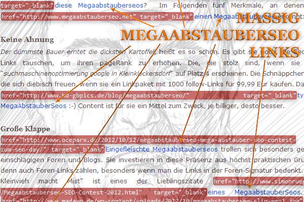 Massig Links im tagSeoBlog-Artikel zum Megaabstauberseo Massig Links im tagSeoBlog-Artikel zum Megaabstauberseo